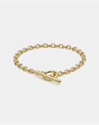 Zoe Olivia - 9K Gold T-Bar Bracelet