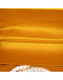 Pre-Loved by Azura Reborn - Pre-Loved Satin Crystal Camellia Evening Frame Clutch