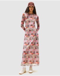 Tommy Jeans - Allover Print Mesh Midi Dress
