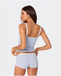 EDIKTED - Mariana Pointelle Tank Top