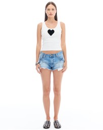 THE TALES - We Love 3D Velvet Heart Singlet