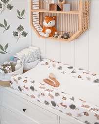 Living Textiles - Jersey Change Mat Cover - Forest Retreat