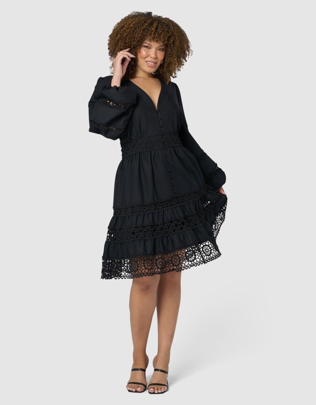 Something 4 Olivia - Zaliah Lace Mini Dress