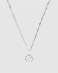 Wanderlust + Co - Pisces Zodiac Mother of Pearl 925 Sterling Silver Pendant