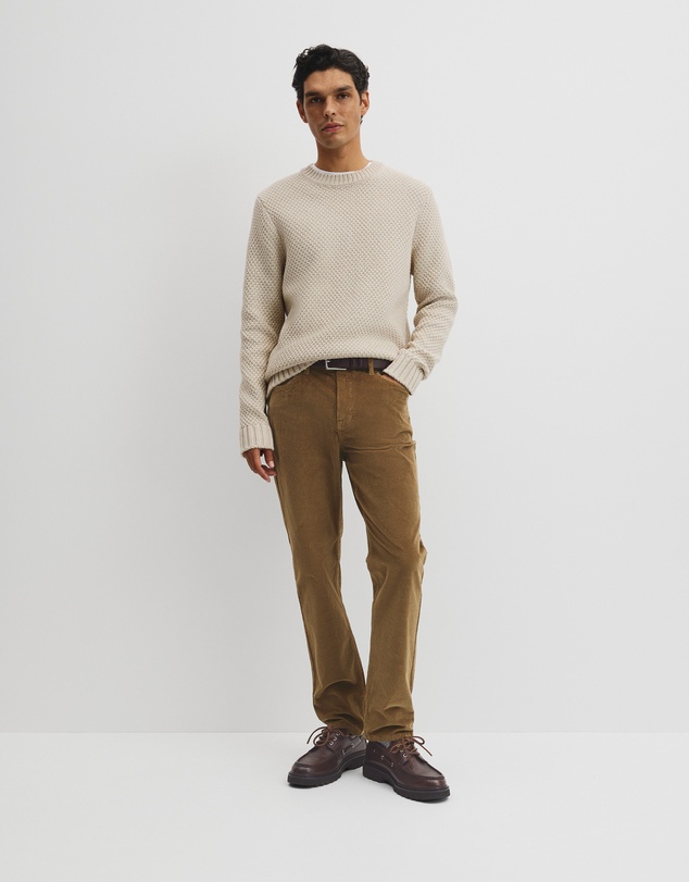 Country Road - Australian Good Earth Cotton Blend Textured Crew Knit