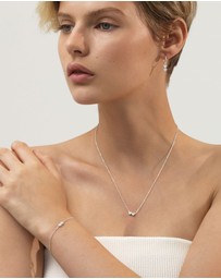 SAINT VALENTINE - Two Of A Kind Heart Necklace - Silver