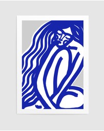 Olive et Oriel - The Silence (Blue) by Treechild Art Print