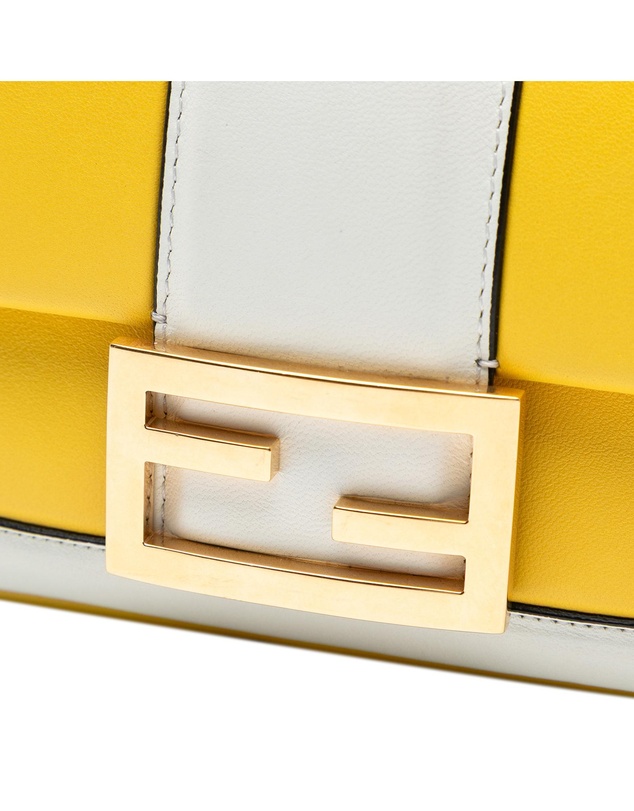 Pre-Loved by Azura Reborn - Pre-Loved Mini Bicolor Nappa Apolo Chain Baguette Shoulder Bag