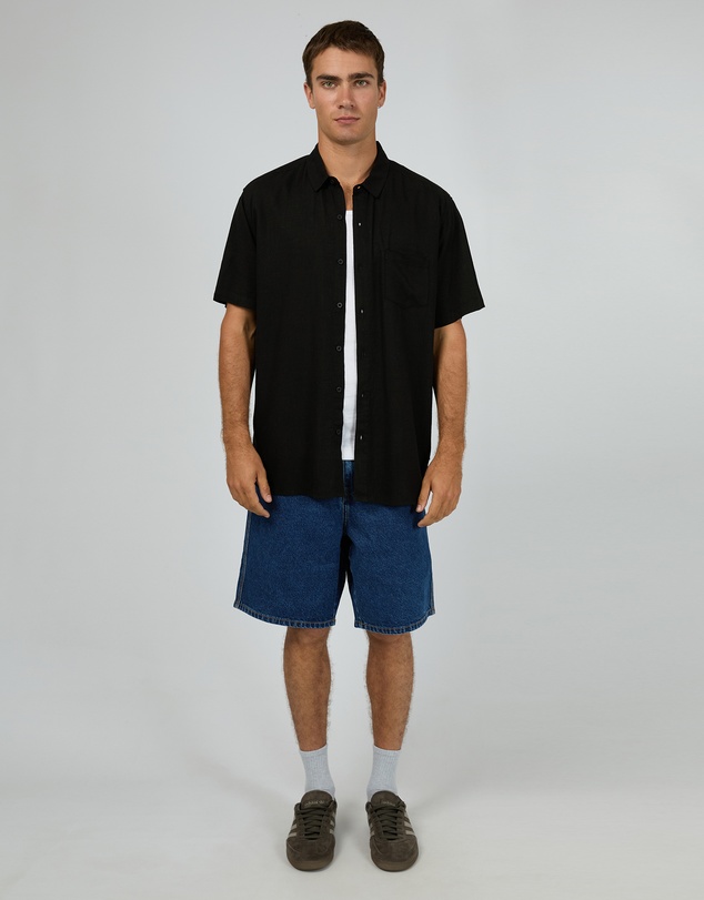 Silent Theory - Textured Linen Ss Shirt