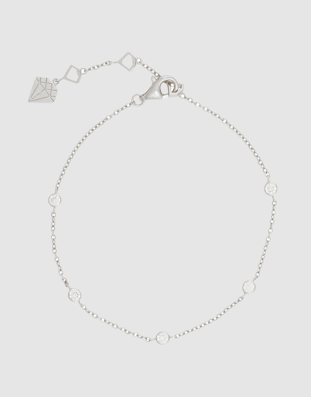 Wanderlust + Co - Multi Brilliant Bezel 925 Sterling Silver Bracelet