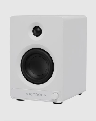 Victrola - Victrola Tempo Bookshelf Speakers - White