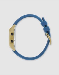 Maxum - Raglan Tide Watch – Gold Case, Black Dial & Blue Silicone Strap
