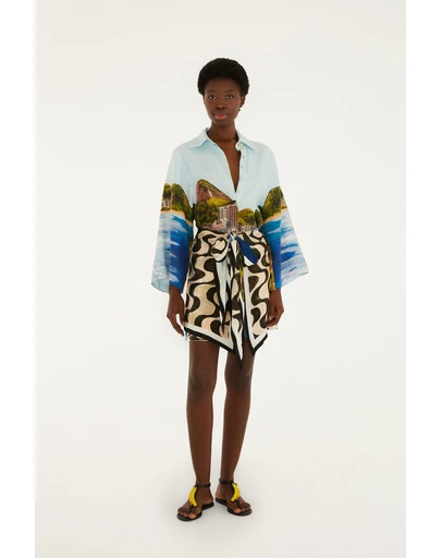 gold standard multicolored kimono dress Gold Standard Multicolored Kimono Dress - L Size - Women's Dresses main image 0