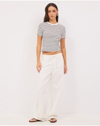 Calli - Stripe Baby Tee