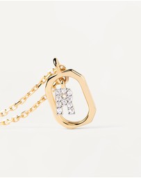 PDPAOLA - Mini Letter R Gold Necklace
