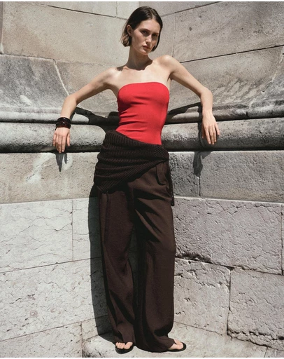 M.N.G - Gyal Strapless Fitted Top