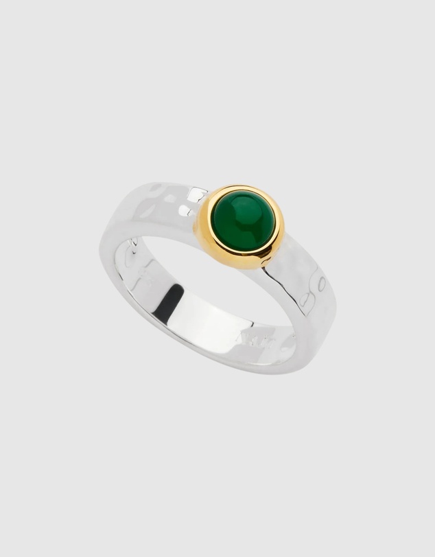 Najo - Solace 2-Tone Green Onyx Ring