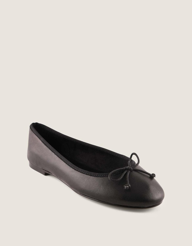 Shelly Shen - Poet Ballet Flats Black Leather