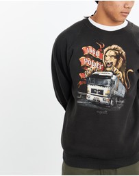 Vintage by The Real Deal - Pre Loved - Vintage 90s 3D Emblem 'Man Trucks' Sweatshirt