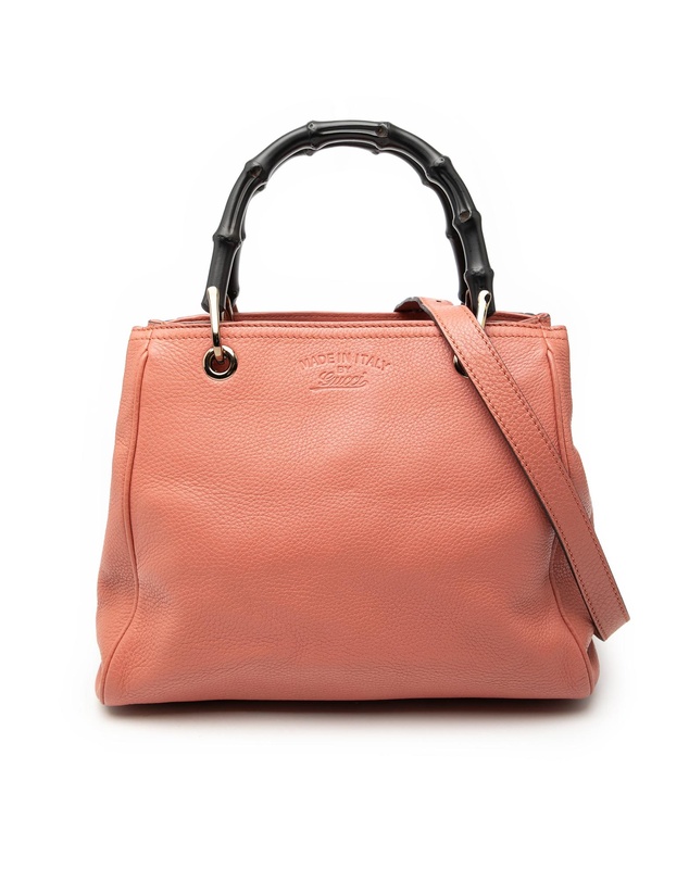 Pre-Loved by Azura Reborn - Pre-Loved Small Calfskin Bamboo Shopper Satchel
