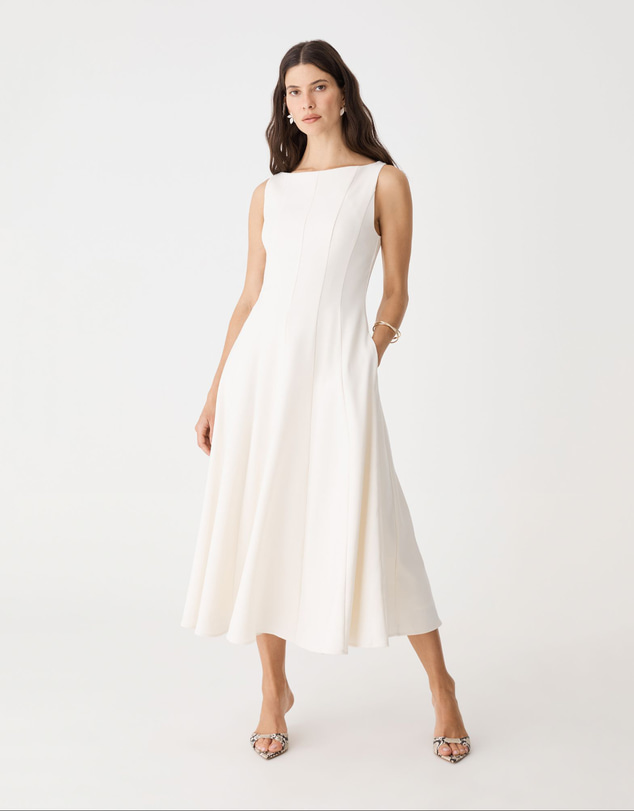 Forcast - Sally Panel Midi Dress