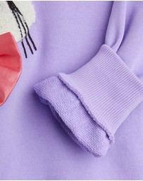 Mini Rodini - Cat With Bowtie Chenille Sweatshirt - Babies-Kids