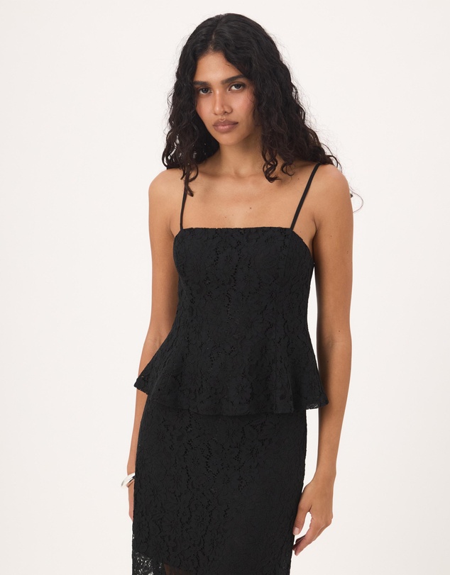 Atmos&Here - Molly Lace Peplum Top