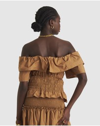 Zerafima - Helena Shoulder Frill Top