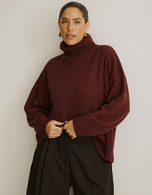 Atmos&Here Curvy - Winnie Wool Blend Knit Jumper