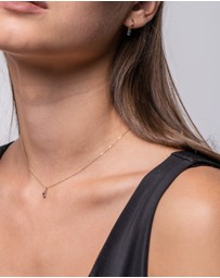 Luna Rae - Solid Gold - Tazanite Necklace