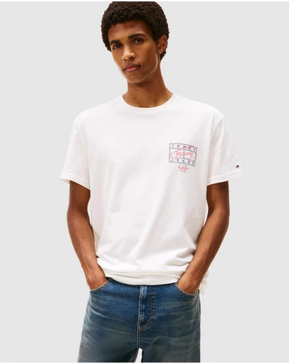 Tommy Jeans - Regular Sign Spray Short Sleeve T-Shirt