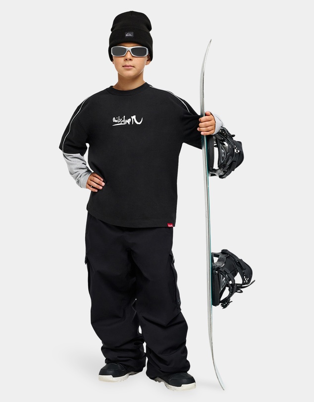 Quiksilver - Boys 8 to 16 Snow Down Cargo Snow Pants