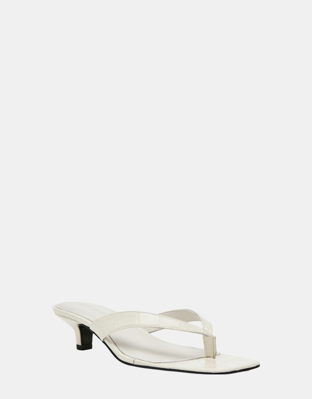 Steve Madden - Tracie White Croc Heels
