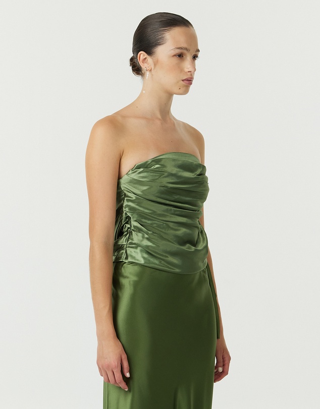 Third Form - Satin Drape Bustier