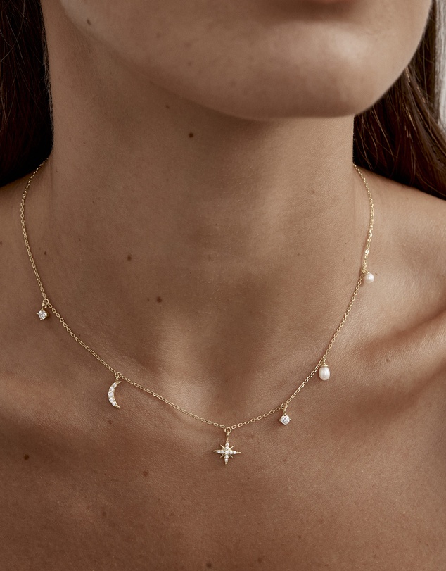 By Charlotte - Celestial Skies Charm Choker