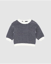 Bebe by Minihaha - Jake Stripe Knitted Jumper - Babies