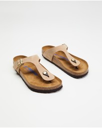 Birkenstock - Gizeh Soft Footbed Nubuck Leather Regular - Women's