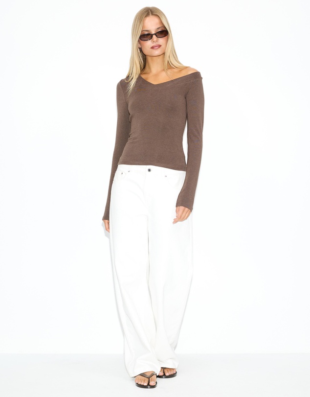Dazie - Kaya Off Shoulder Long Sleeve Top