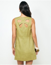 AERE - Zaya Linen Mini Dress