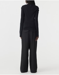 Bassike - Front Seam Rib Long Sleeve T-Shirt