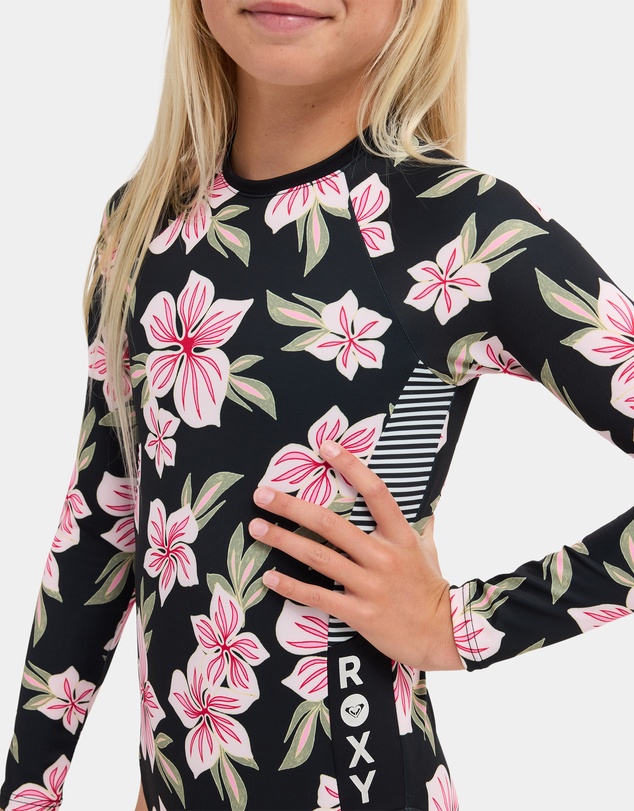 Roxy - Girls 8 to 16 Of The Pacific Long Sleeve One Piece Swimsuit