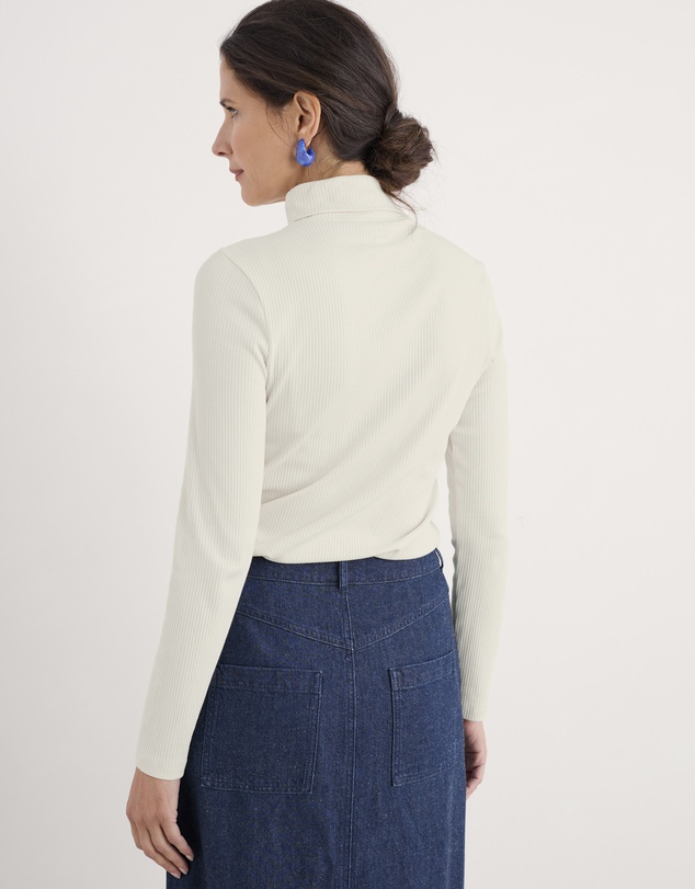 Seasalt - Seasalt Cornwall White Hazel Rib Top