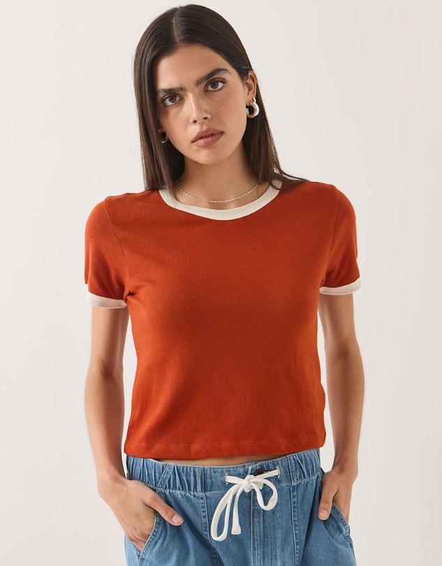 Brixton - Carefree Organic Ringer Tee