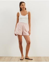 Atmos&Here - Raina Casual Linen Blend Shorts