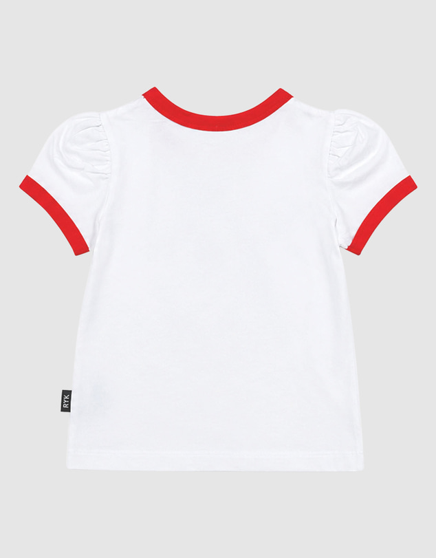Rock Your Kid - Billie Ringer Tee in Strawberry Soda