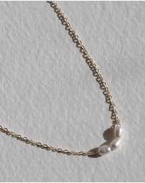 SAINT VALENTINE - Mini Pearl Necklace - Silver