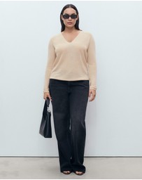 M.N.G - V-Neck Lurex Sweater