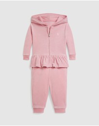 Polo Ralph Lauren - Velour Hoodie & Jogger Pants Set - Babies
