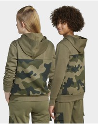 adidas Sportswear - Seasonal Essentials Camo Fleece Hoodie Kids