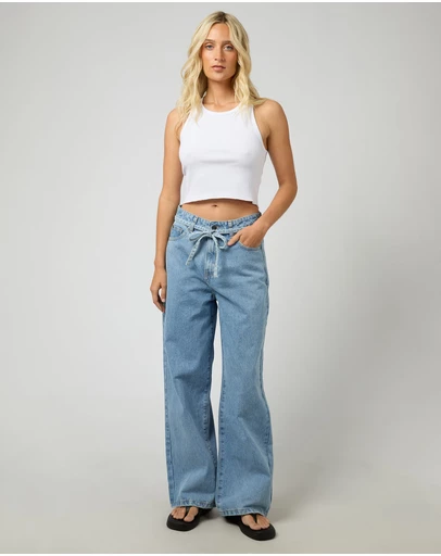All About Eve - Gia High Rise Baggy Light Blue